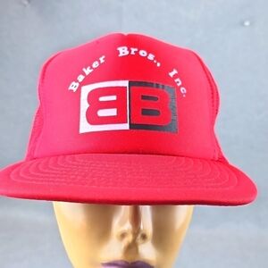 Vintage baker's brother incorporated, snap back trucker hat cap, Men's